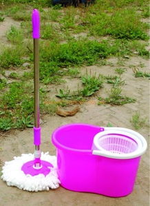 批发厂家直销新款双驱动旋转手压拖把 高效清洁的日用百货优选